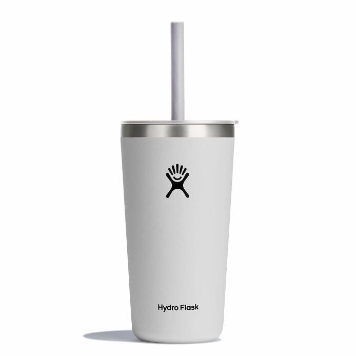 20 oz All Around™ Tumbler with Straw Lid - White F1